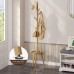 DEAMACE Coat Rack, Wooden Coat Rack Freestanding with Shelf,  Hanger Stand for Entryway/Living Room/Bedroom/Office, Natural