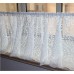 Embroidery Semi Sheer Lace Curtain Valances for Kitchen, Cafe, Dining Room