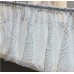 Embroidery Semi Sheer Lace Curtain Valances for Kitchen, Cafe, Dining Room